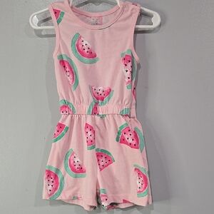 Sold!!!! Pink Watermelon Print Kids Romper